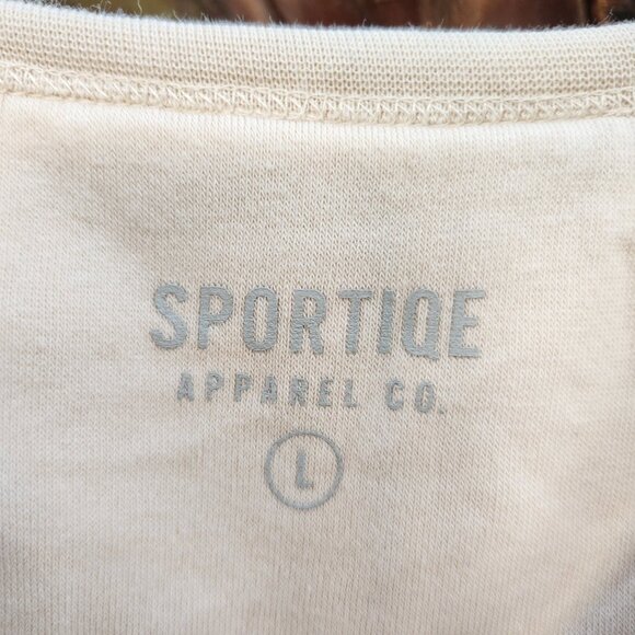 Vegas Golden Knights Sportiqe Crewneck Sweatshirt Hockey L- CREAM BEIGE - Picture 5 of 5